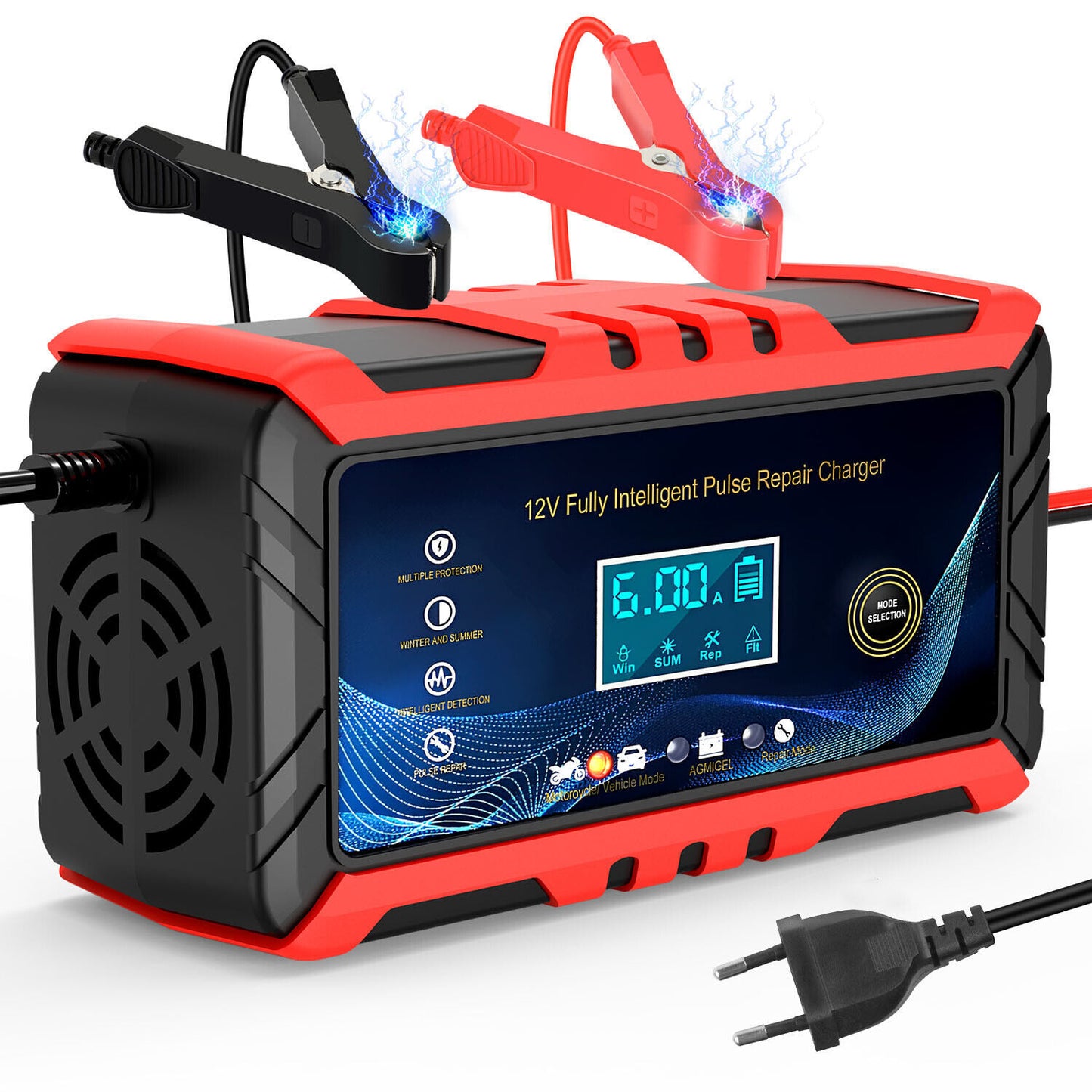 Pulse Repair Trickle Charger 12V 6A za Avtomobile in Motorje