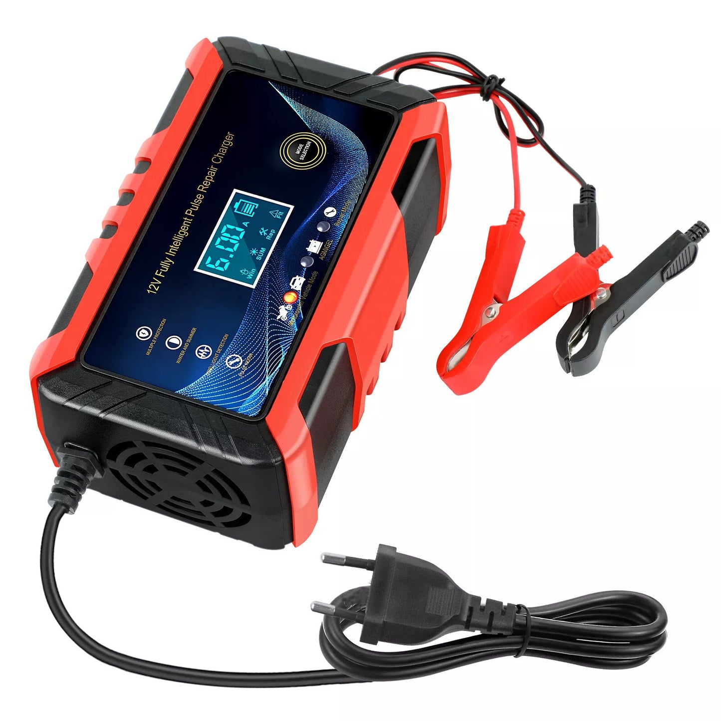 Pulse Repair Trickle Charger 12V 6A za Avtomobile in Motorje